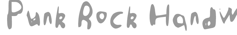 Punk Rock Handwriting
