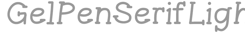 Gel Pen Serif