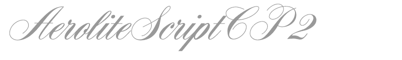 Aerolite Script CP