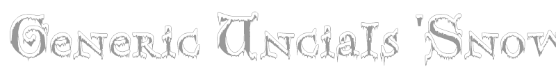 Generic Uncials 'Snowcapped'