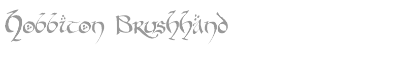 Hobbiton Brush hand