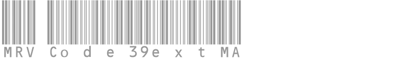 MRV Code39extMA