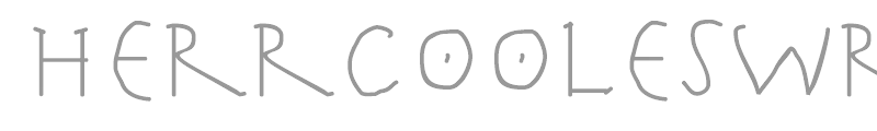 HerrCoolesWriting