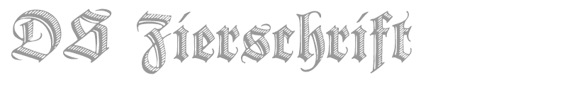 DS Zierschrift