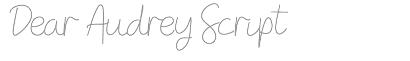 Dear Audrey Script