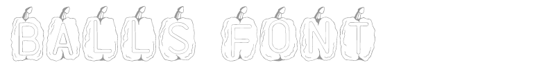 BALLS FONT