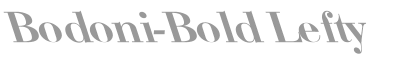 Bodoni-Bold Lefty