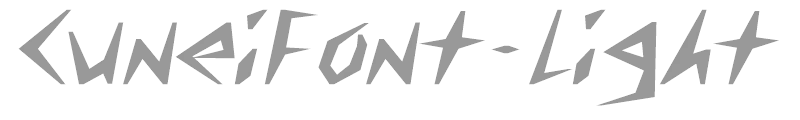 CuneiFont-Light Bold