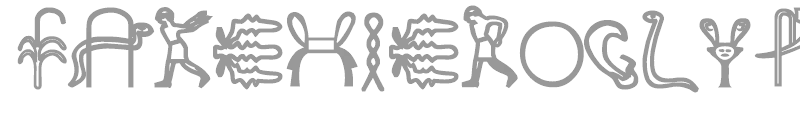 Fake Hieroglyphs