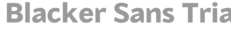 Blacker Sans Extralight