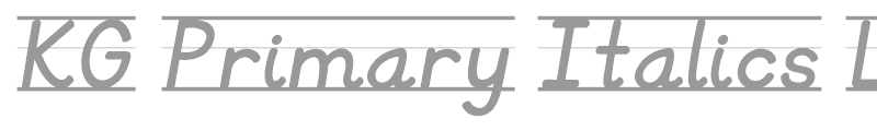 KG Primary Italics
