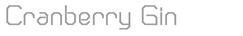 Cranberry Gin