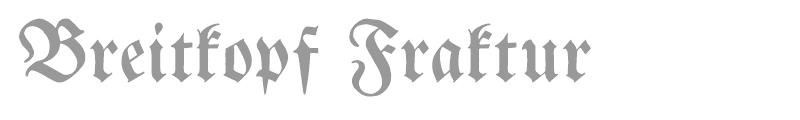 Breitkopf Fraktur