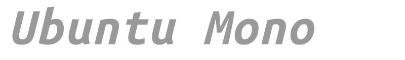 Ubuntu Mono