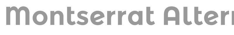 Montserrat Alternates