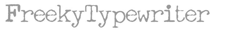 Freeky Typewriter