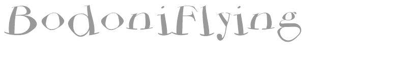 Bodoni Flying