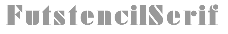 Futstencil Serif