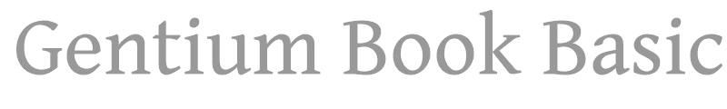 Gentium Basic