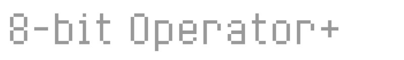 8 Bit Operator