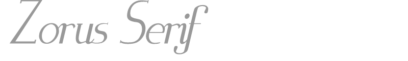 Zorus Serif