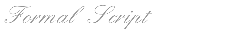 Formal Script