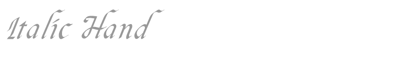 Italic Hand