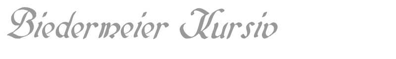Biedermeier Kursiv