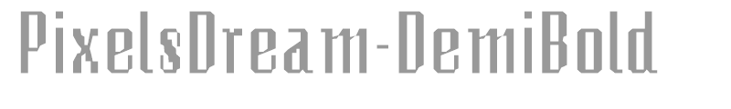 Pixel Dreams Demi Bold