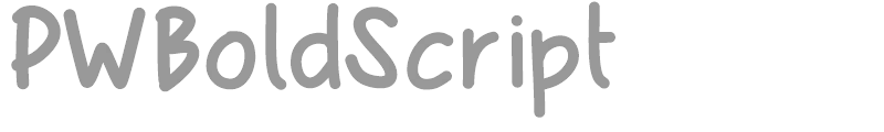 PW Bold Script