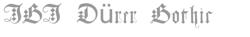 JGJ Dürer Gothic