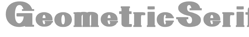 Geometric Serif PW