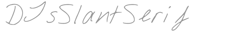DJs Slant Serif