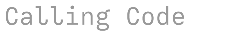 Calling Code
