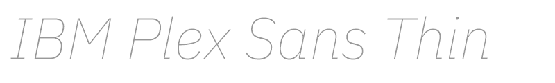 IBM Plex Sans