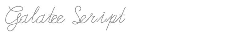 Galatee Script