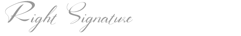 Right Signature