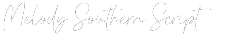 Melody Southern Script