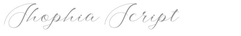 Shophia Script
