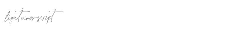Ligatures Script