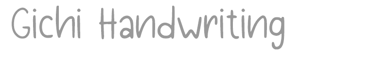 Gichi Handwriting
