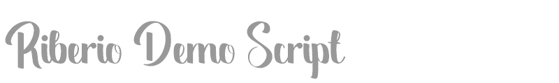 Riberio Script