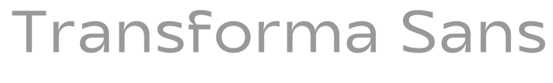 Transforma Sans