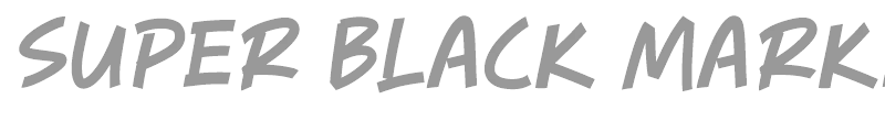 Super Black Marker